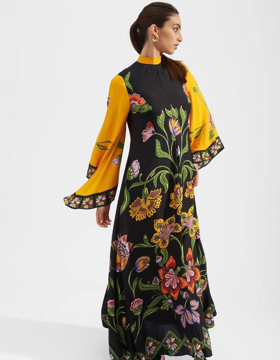 WW | Bedrucktes Dreiviertelarmkleid