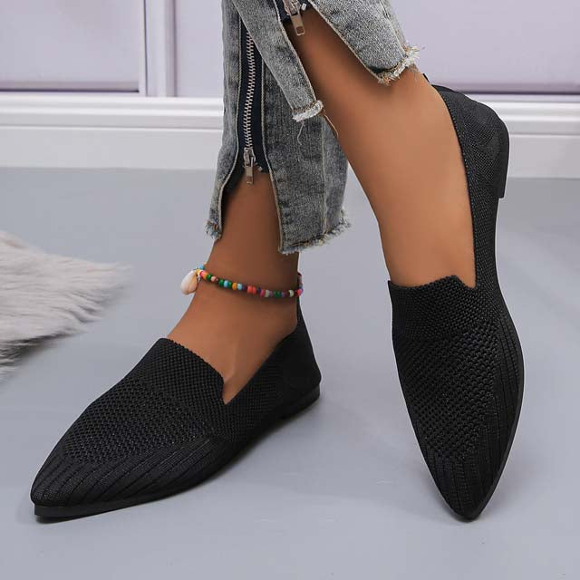WW | Mesh-Schuhe Mit Spitzer Spitze