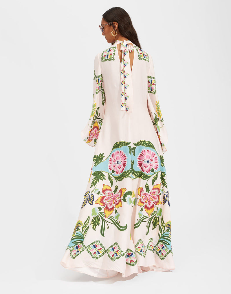 WW | Bedrucktes Dreiviertelarmkleid
