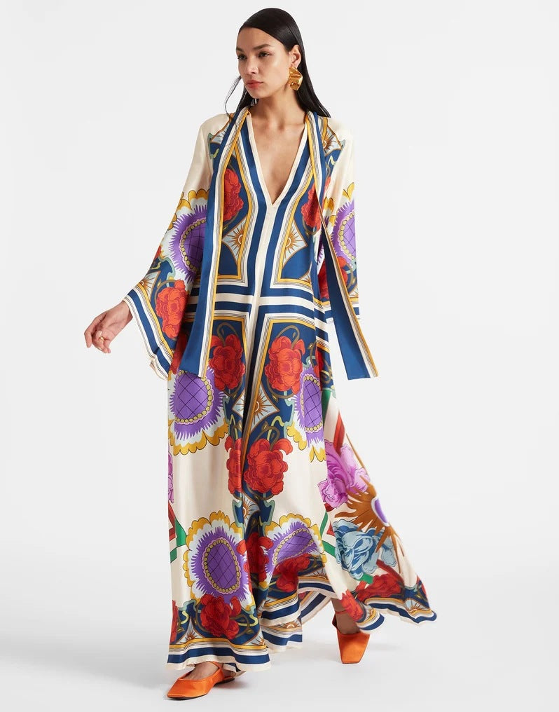 WW | Bedrucktes Dreiviertelarmkleid