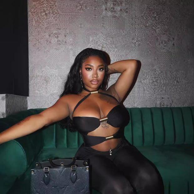 WW | Schnürung Hohl Lange Hose Overall