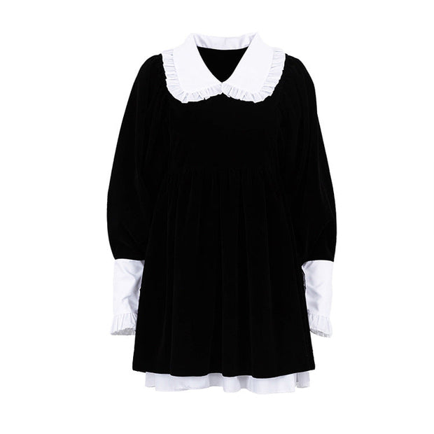 WW | Luxuriöse Französisch Stil Puppe Kragen Mode Kleid