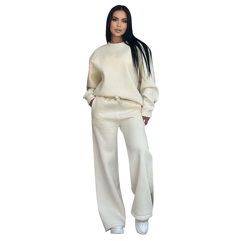 Damen Sport-Fleece-Set mit hochwertigem Reißverschluss und praktischem Taschen WW