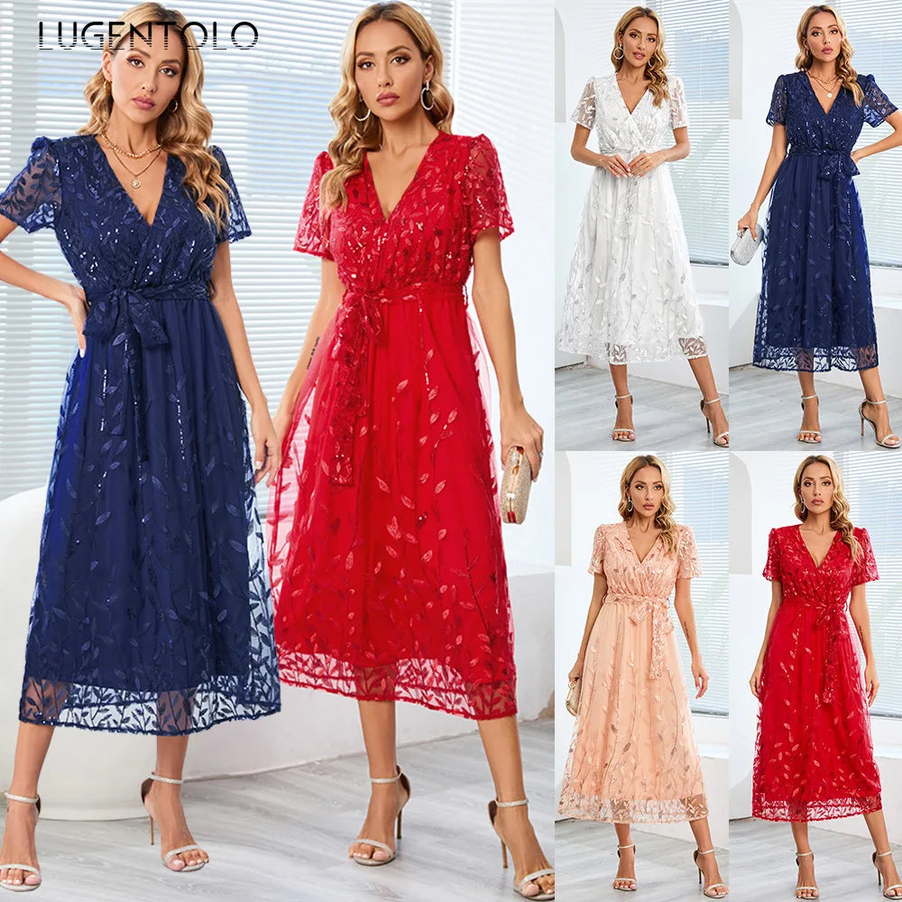 WW - Midikleid mit Pailletten