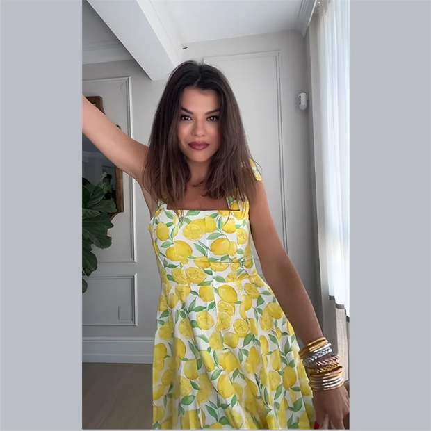 WW - Slim-Fit - Mit Zitronenprint - Sommer