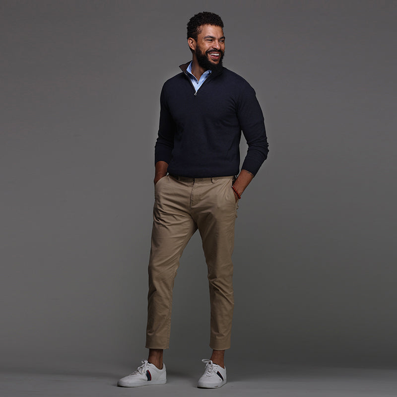WW | Kleid-Polo mit Steifem Kragen