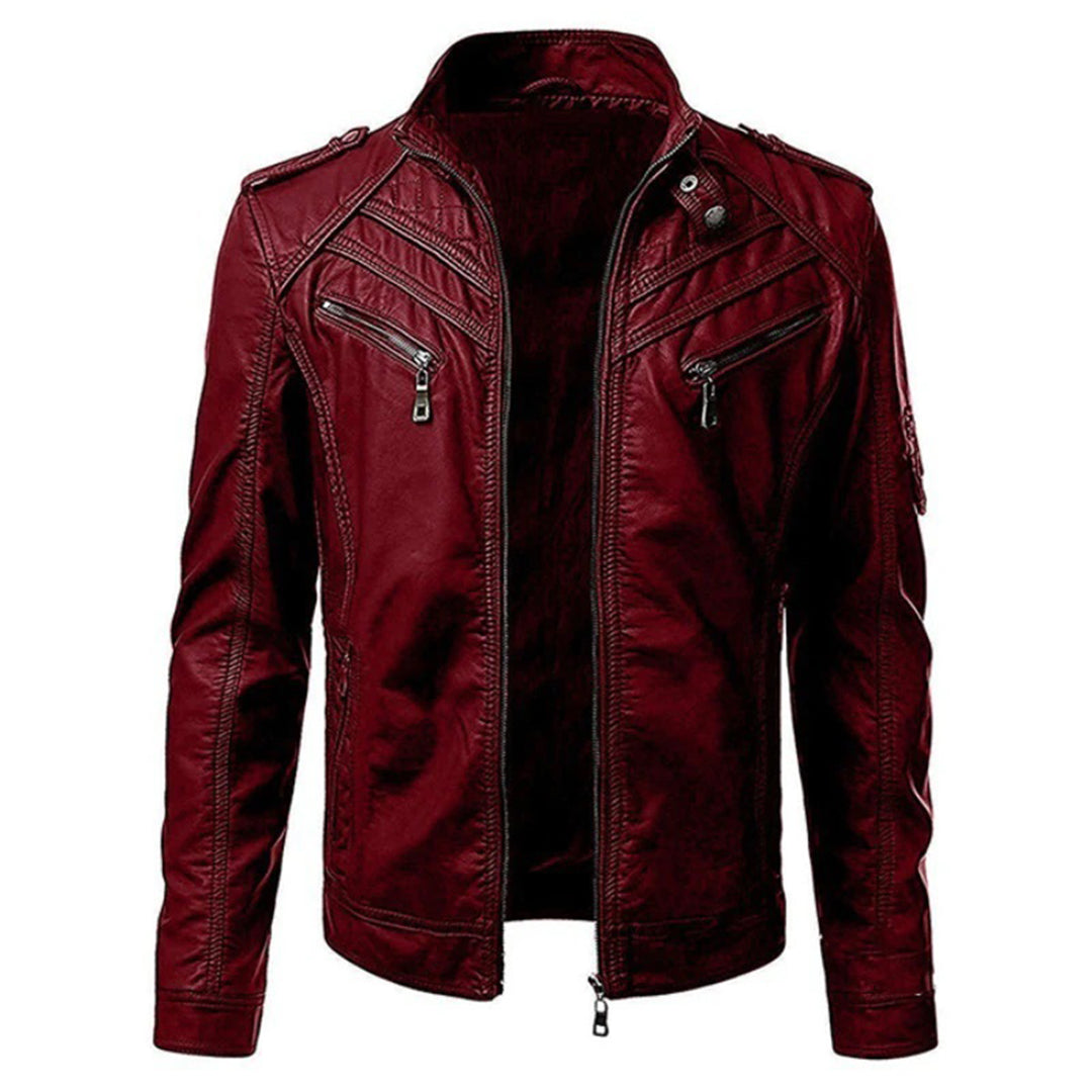WW | Herren moderne Lederjacke