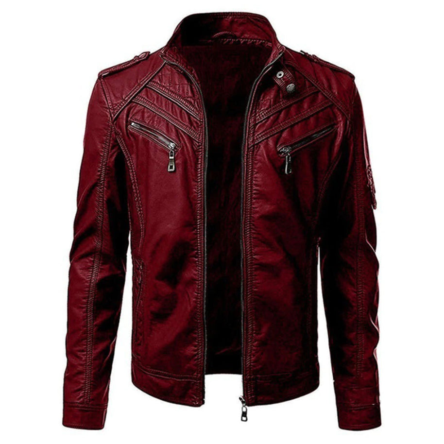 WW | Herren moderne Lederjacke