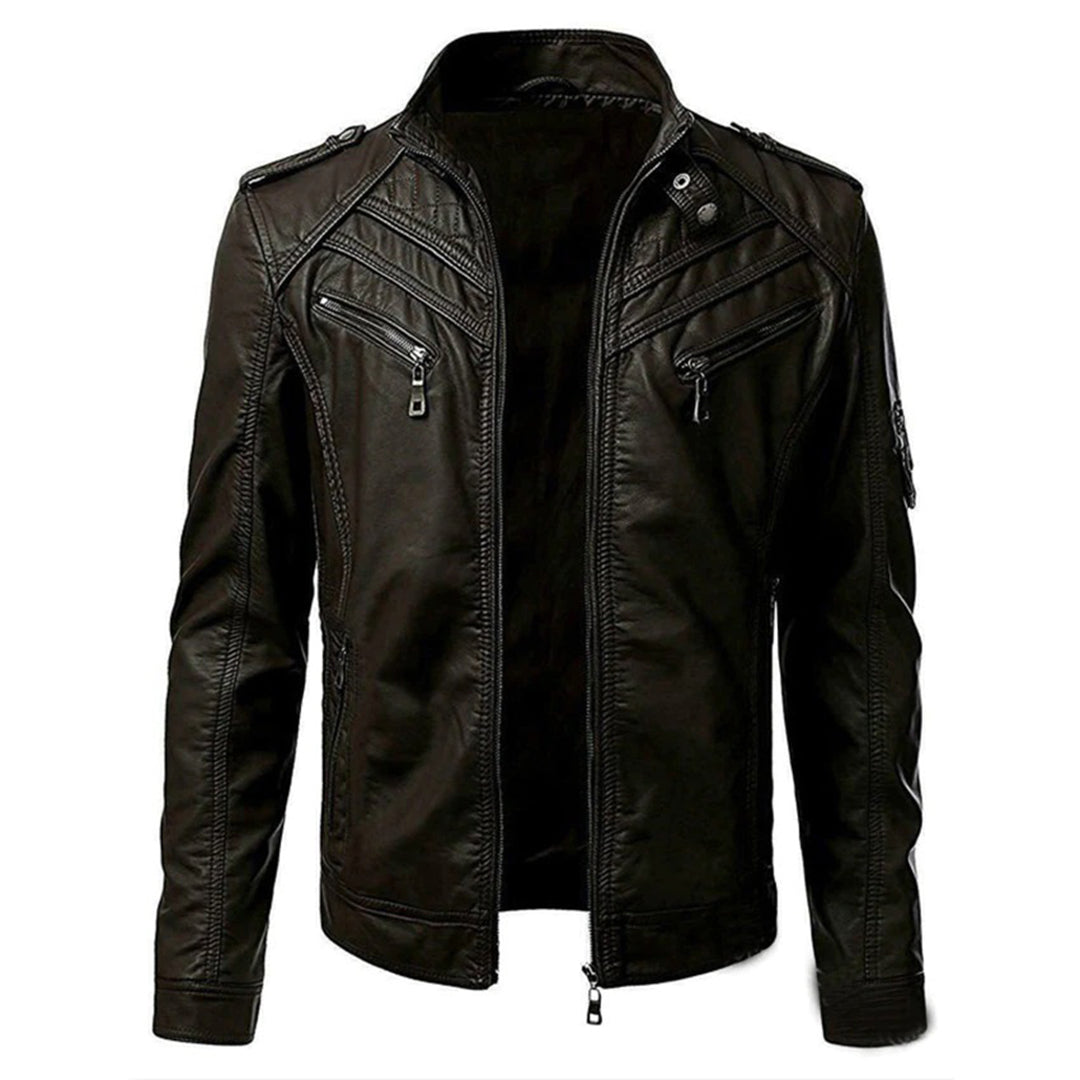WW | Herren moderne Lederjacke