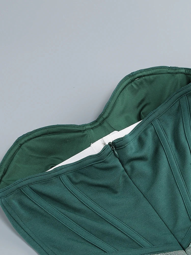 WW | Glitzer Rückenfrei Abend Maxi Kleid
