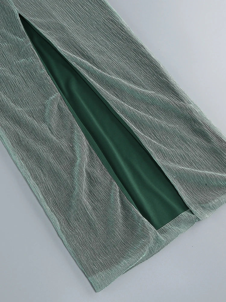 WW | Glitzer Rückenfrei Abend Maxi Kleid