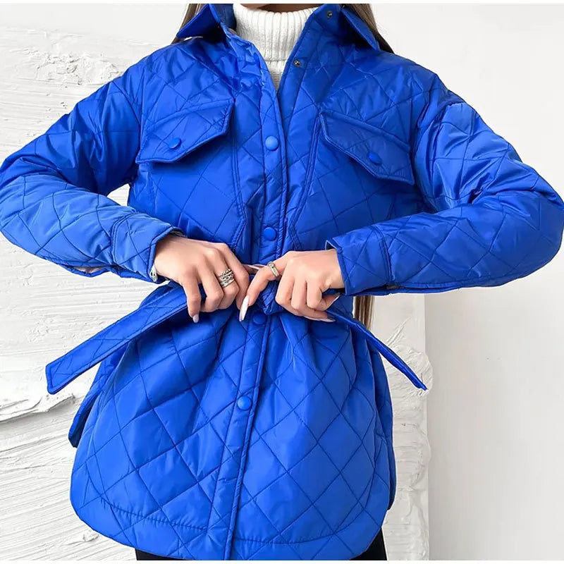 gesteppte Jacke mit Druckknöpfen