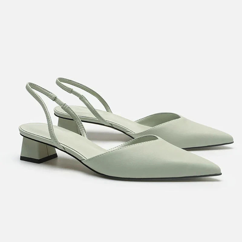 WW | Spitz Zulaufende Absätze Slingback Stil