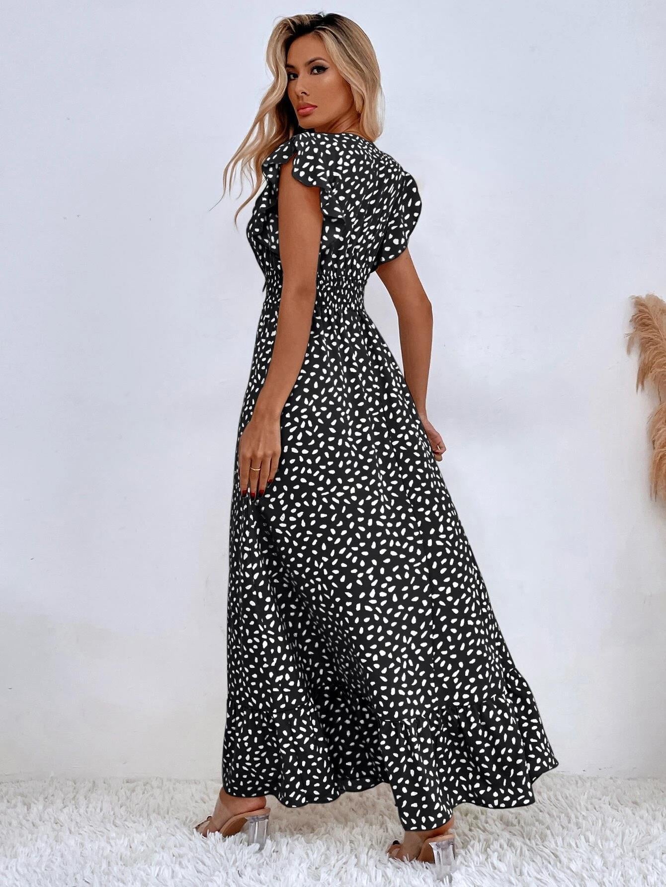 WW - Maxikleid mit Tupfenmuster