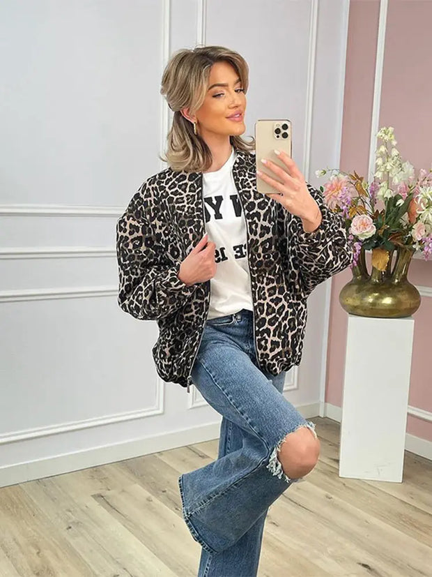 WW | Jacke mit Leopardenmuster für Damen
