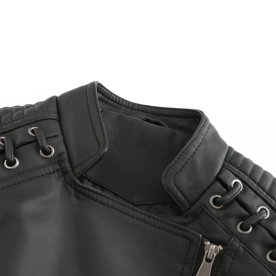 W&W - Glatte Lederjacke