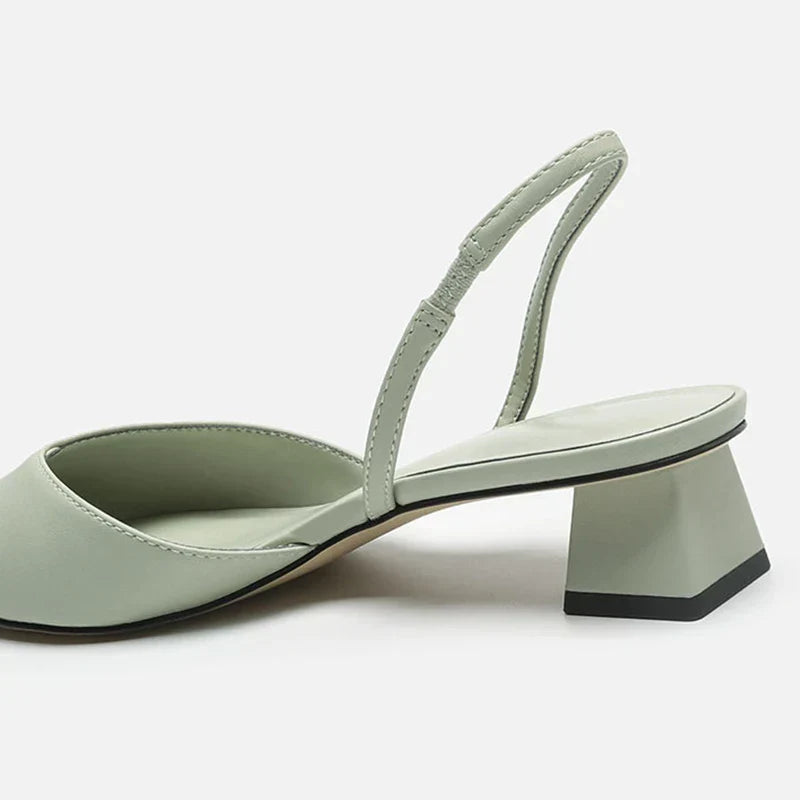 WW | Spitz Zulaufende Absätze Slingback Stil