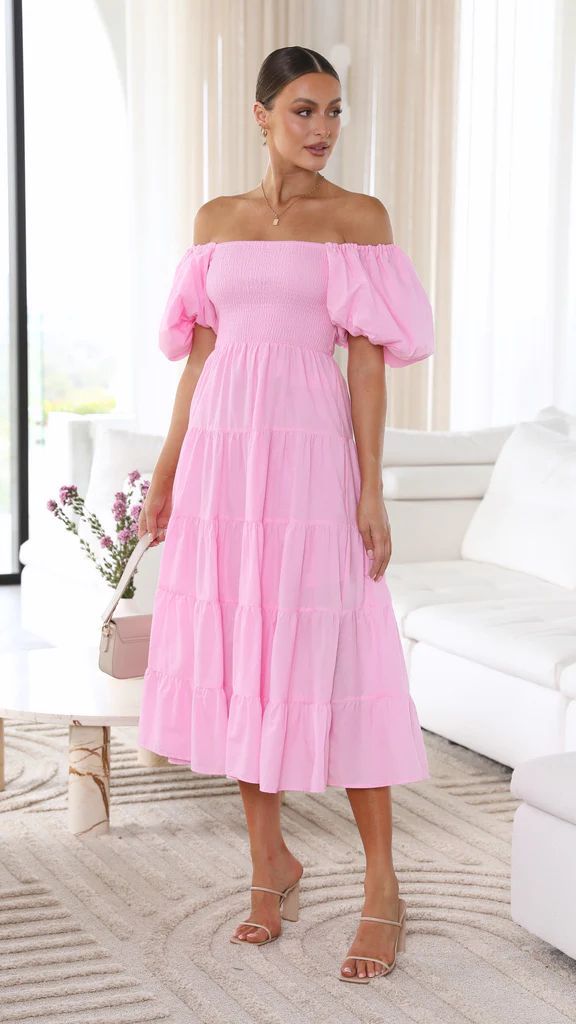 WW - Schulterfreies Midikleid