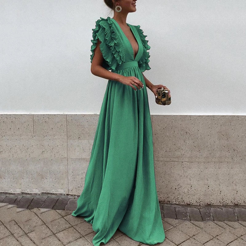 W&W - Elegantes Kleid mit gerafften Ärmeln