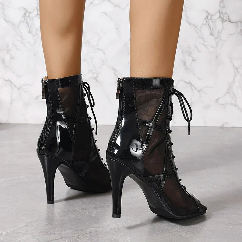 WW | Feststiefel Sexye Stilettos Dünne Absätze Schuhe Tanzschuhe Latin für Ballroom Basic Nachtclub Damen Schuhe