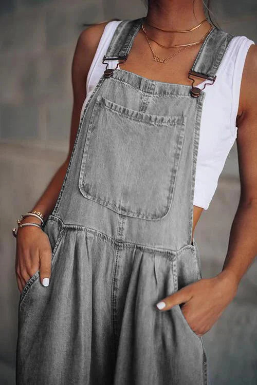 WW | Boho Oversize Denim Latzhose