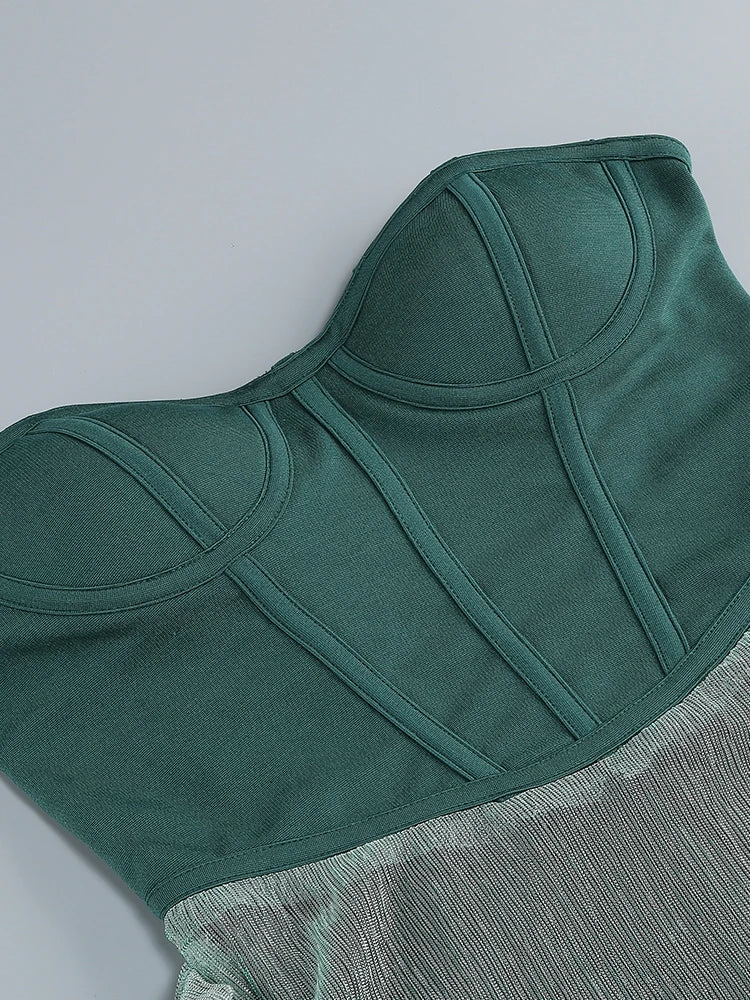 WW | Glitzer Rückenfrei Abend Maxi Kleid