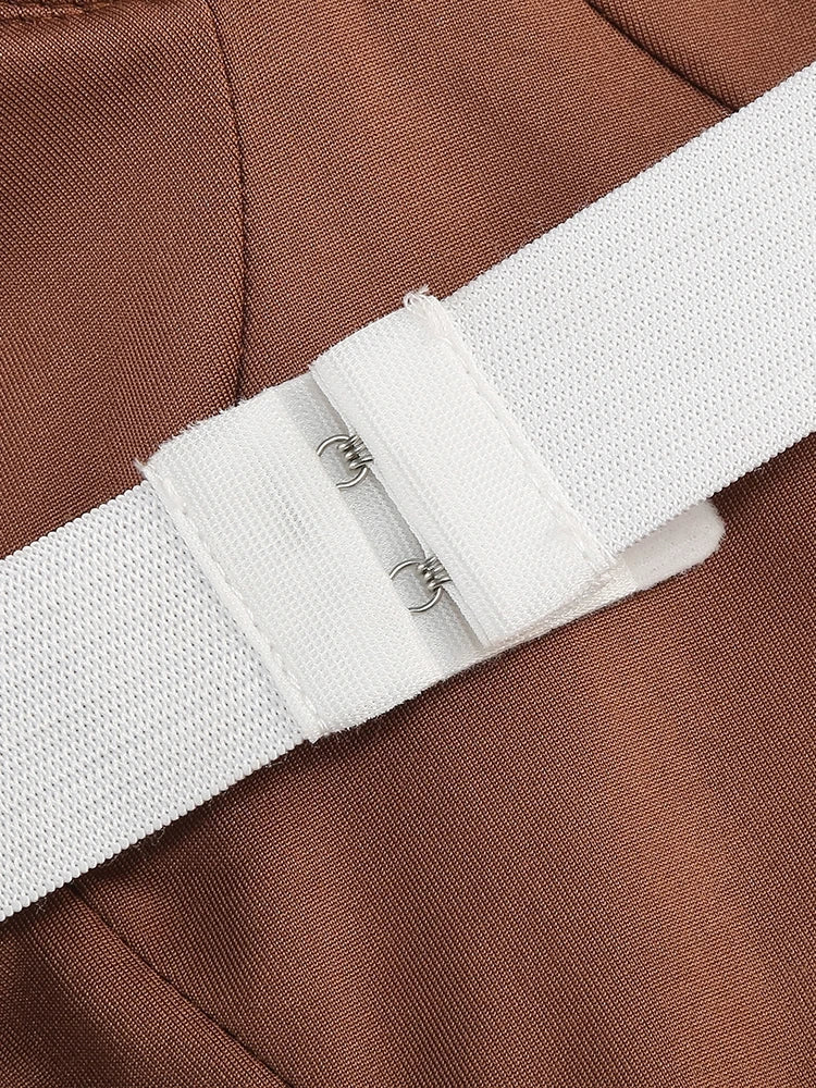 WW | Glitzer Rückenfrei Abend Maxi Kleid