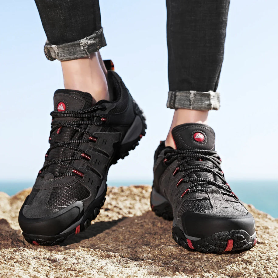 WW | Niedrig Wasserabweisende Wanderschuhe Mit Robuster Sohle Für Herren