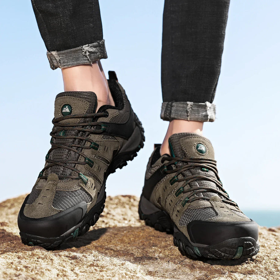 WW | Niedrig Wasserabweisende Wanderschuhe Mit Robuster Sohle Für Herren
