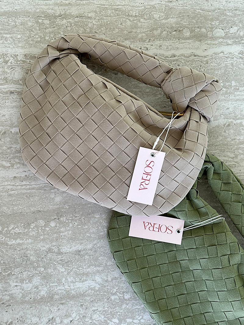 WW | Geflochtene Mini Tasche Aus Wildleder