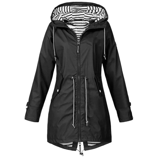 WW | Regenjacke wasserdicht mit Kapuze, atmungsaktiv, Parka für Outdoor