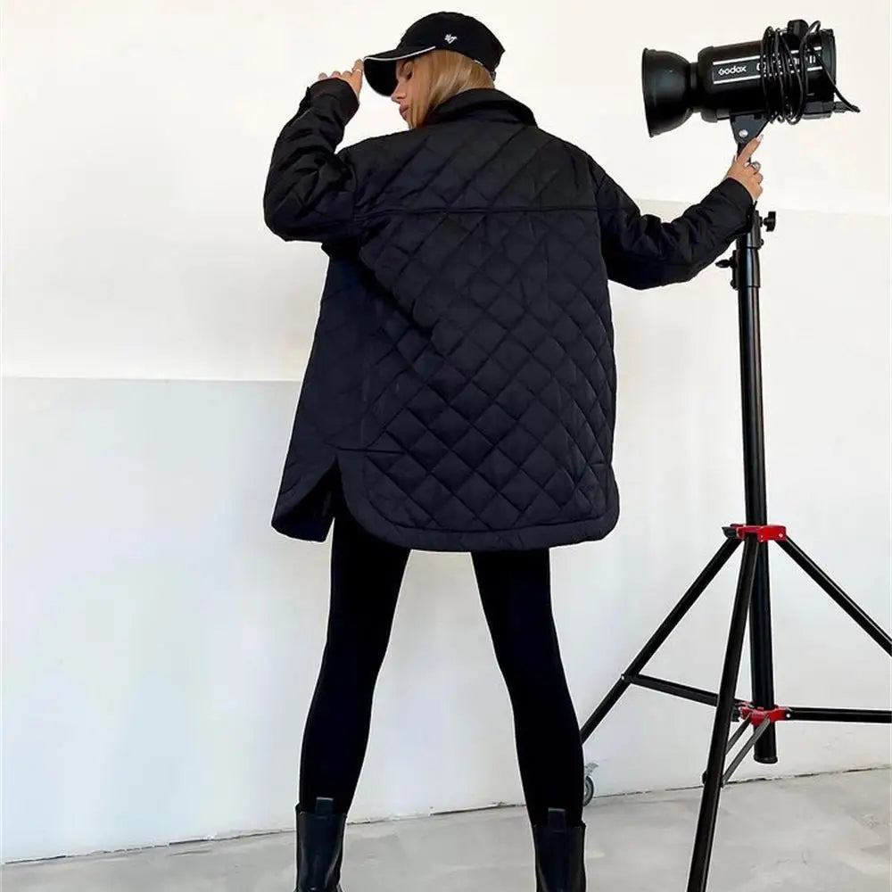gesteppte Jacke mit Druckknöpfen