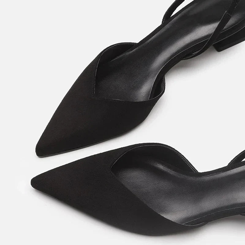 WW | Spitz Zulaufende Absätze Slingback Stil