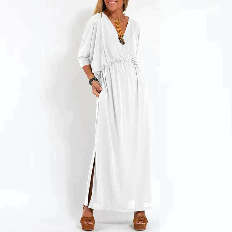WW | Elegantes Boho-Maxikleid mit Taillenband