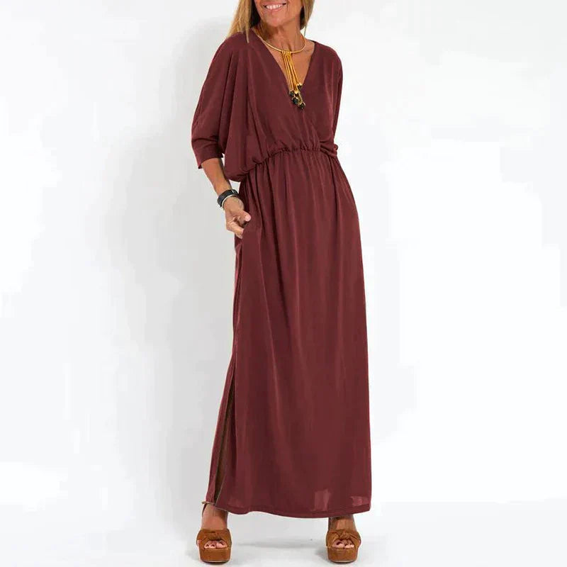 WW | Elegantes Boho-Maxikleid mit Taillenband