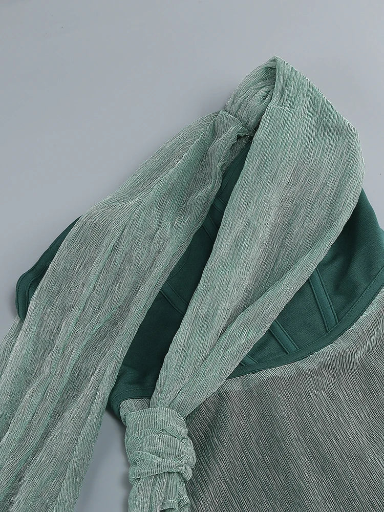 WW | Glitzer Rückenfrei Abend Maxi Kleid