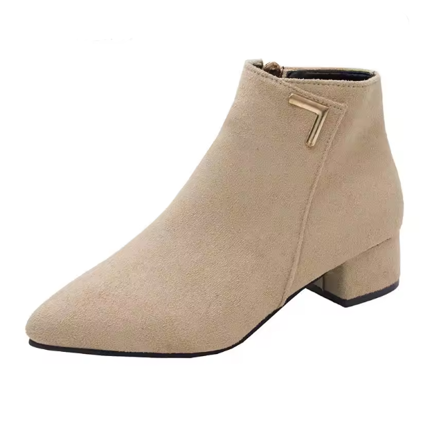 WW | Stiefeletten Mit Spitzem Schuh Und Seitenreißverschluss Damen Stiefeletten