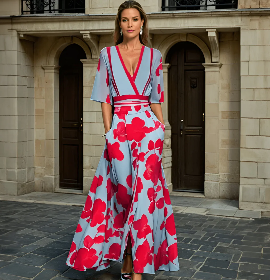 WW | Elegantes Kleid mit Blumenmuster