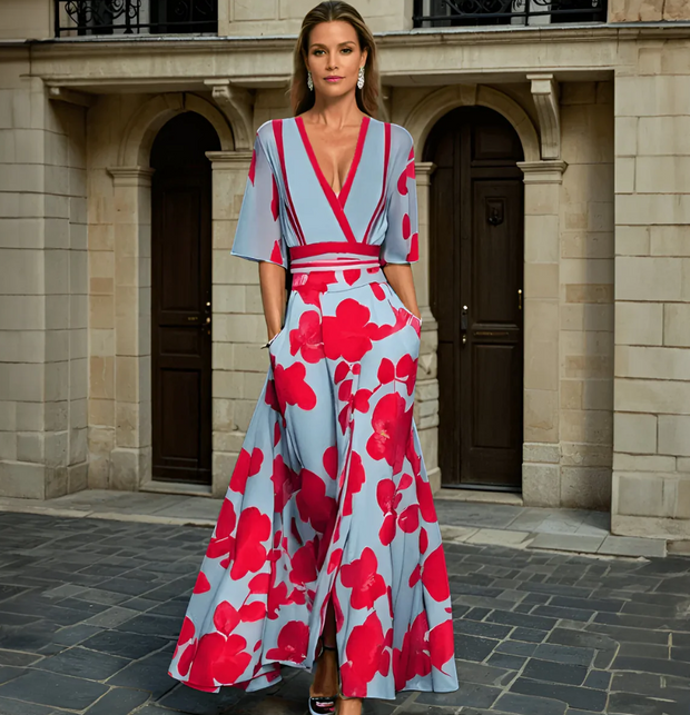 WW | Elegantes Kleid mit Blumenmuster