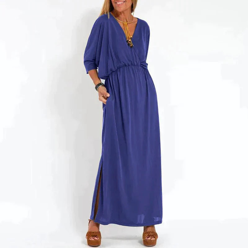 WW | Elegantes Boho-Maxikleid mit Taillenband