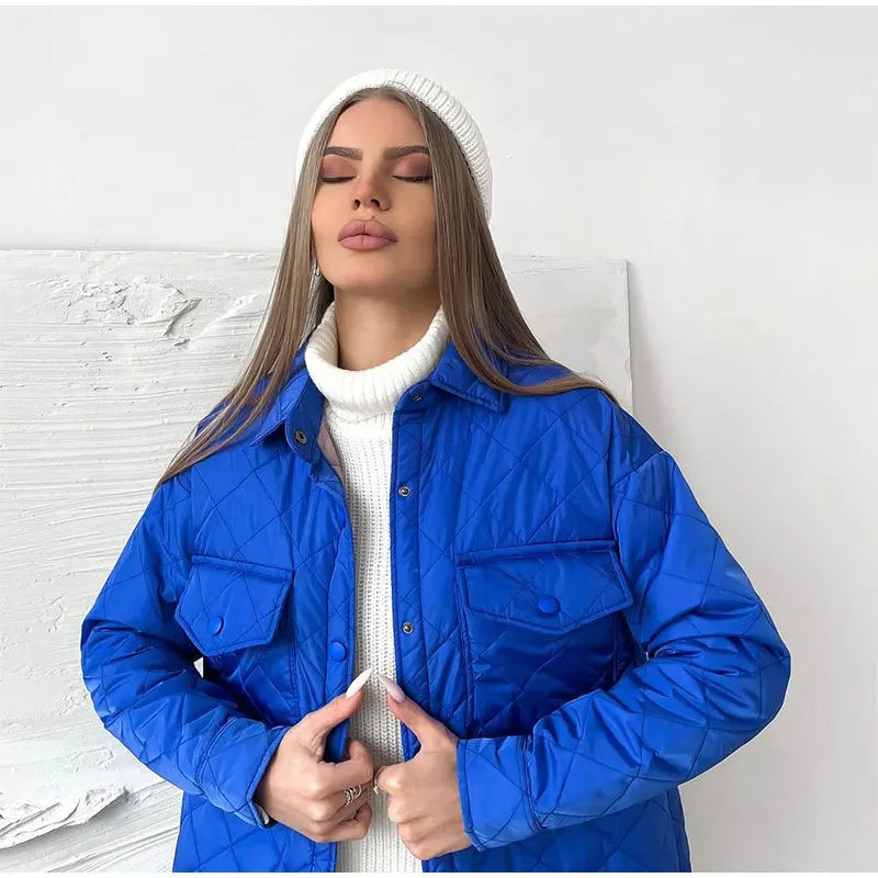 gesteppte Jacke mit Druckknöpfen