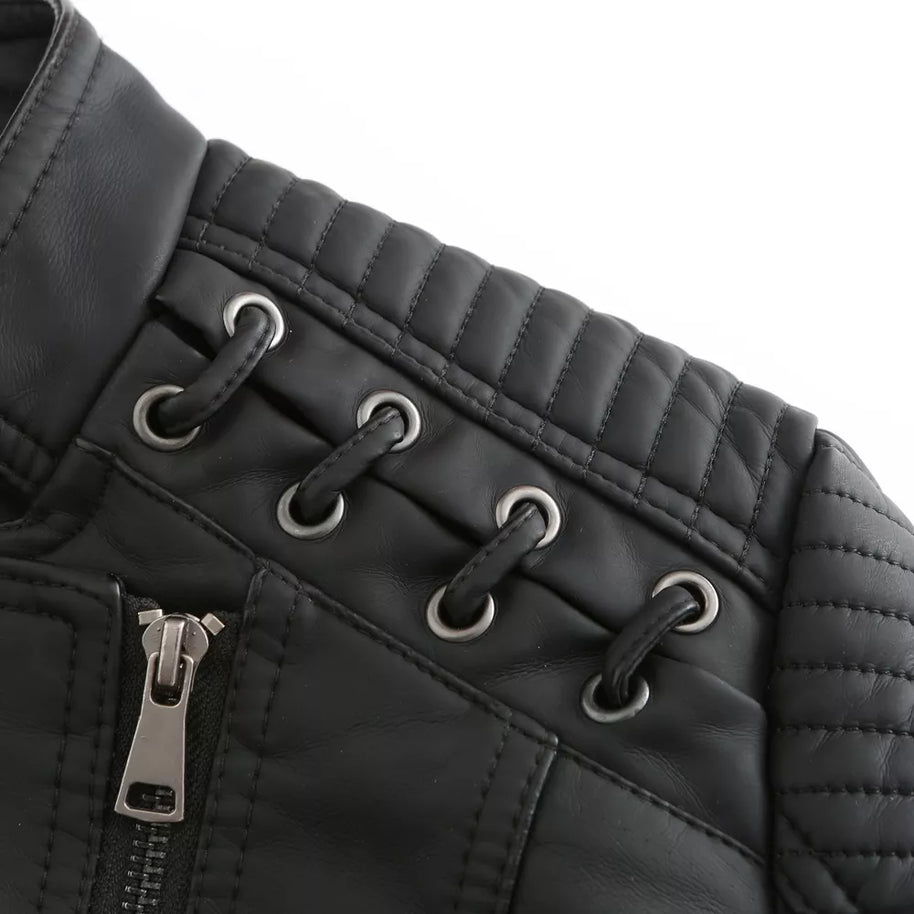 W&W - Glatte Lederjacke