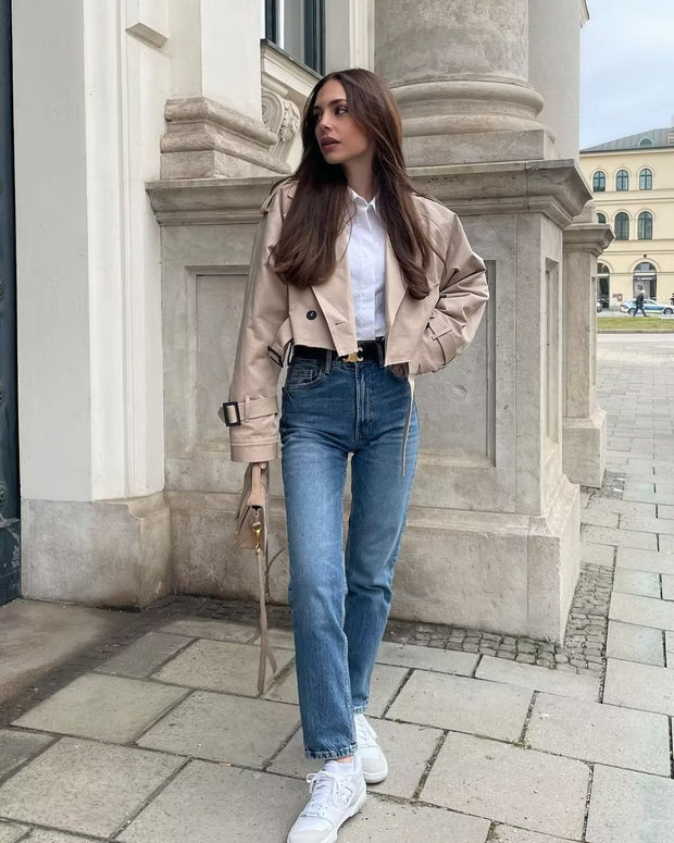 Damen-Kurzjacke mit schickem Design