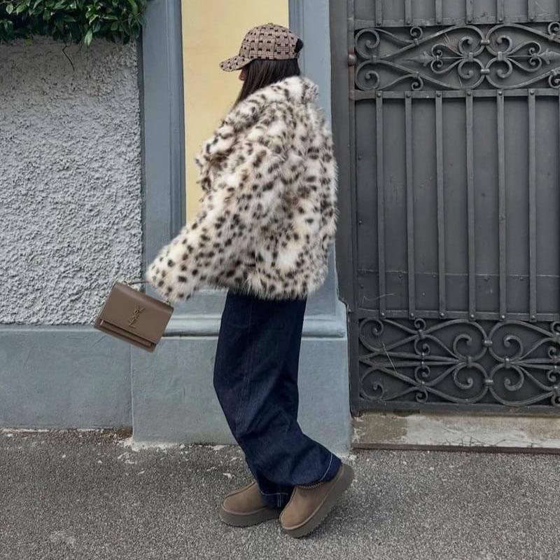 WW | Flauschige Pelzjacke Für Winter