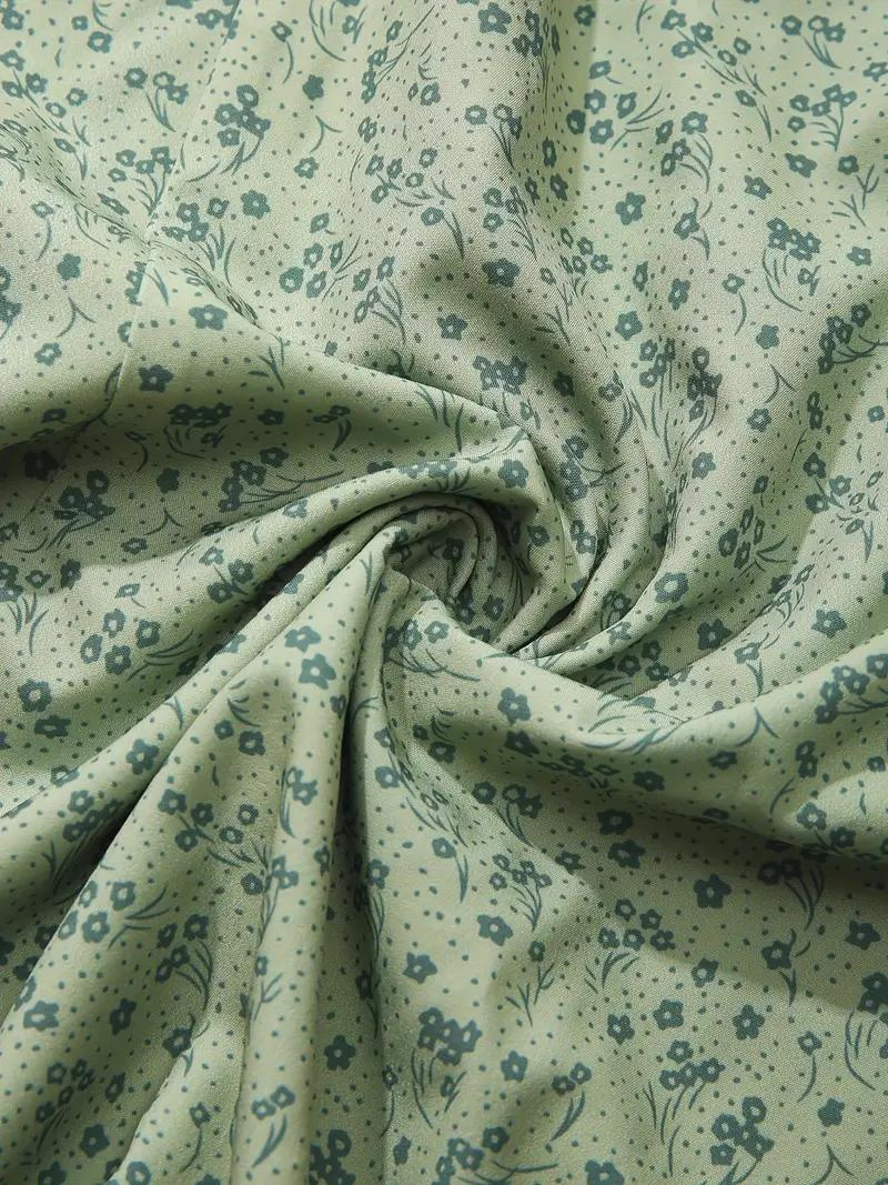 WW | Blumendruck Puffärmel Sommerkleid Maxikleid