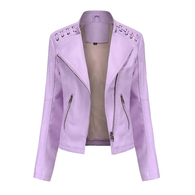 W&W - Glatte Lederjacke