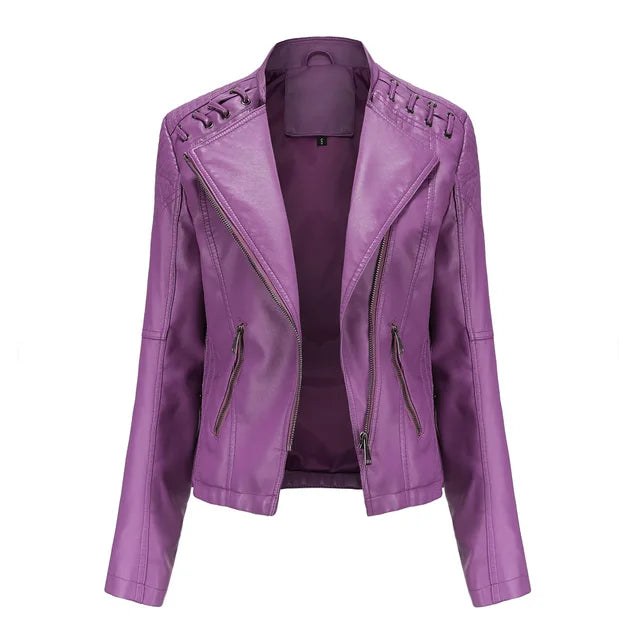 W&W - Glatte Lederjacke