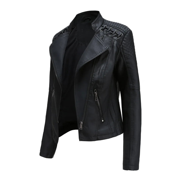 W&W - Glatte Lederjacke