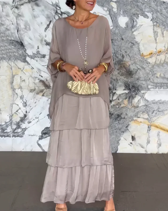WW | Maxi Kleid Mit Weitem Rundhalsausschnitt