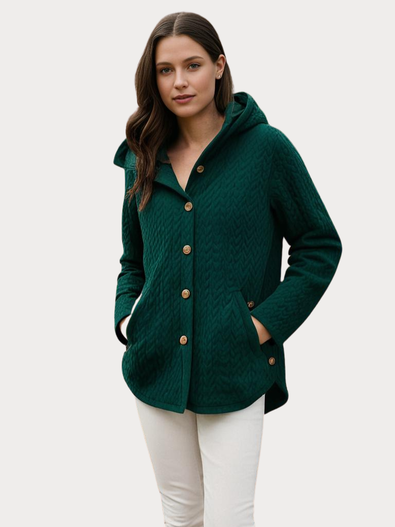 WW | Damen - Wintermantel – Eleganter Gefütterter Mantel mit Kapuze